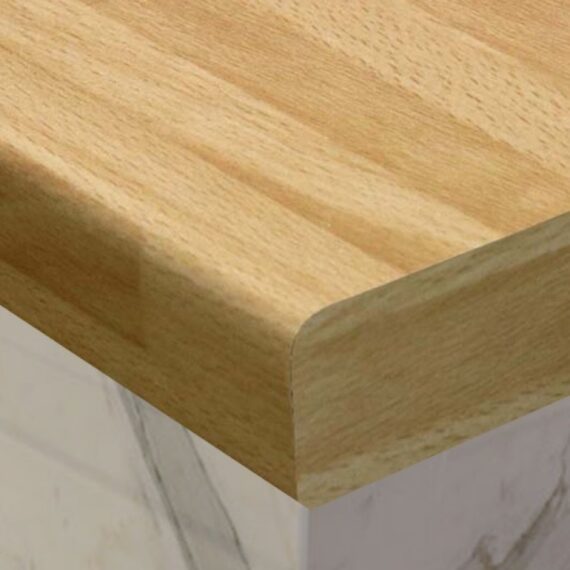 Beech Butcher Block 1000x600x30mm Laminate kitchen worktop – Aqua Panels