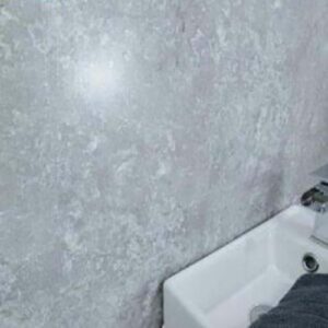 Elite Beautiful Grey Metallic PVC Panels 1200mm x 2400mm x 10mm bathroom claddings in Hatfield, AL10 8AS
